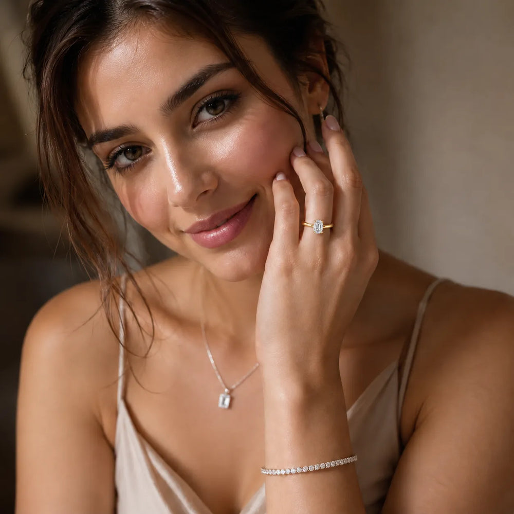 Classic Solitaire Engagement Ring with Refined Setting