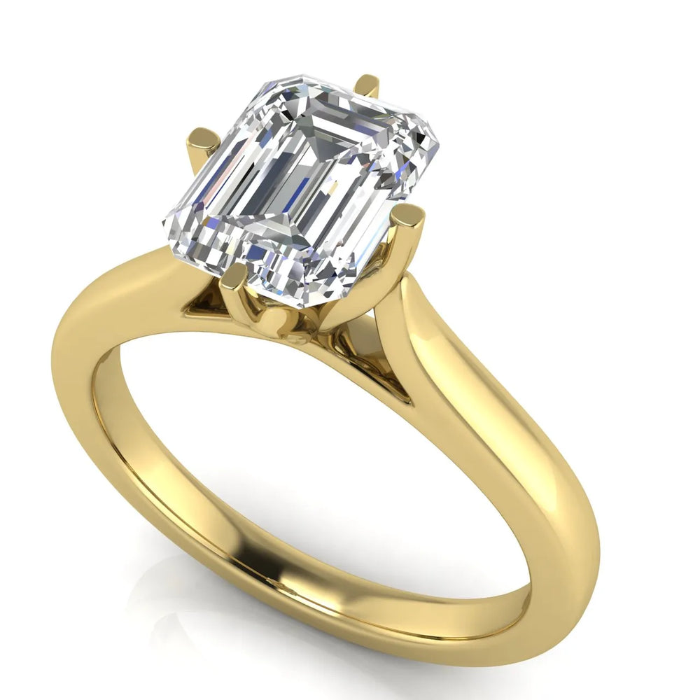 Classic Solitaire Engagement Ring with Refined Setting