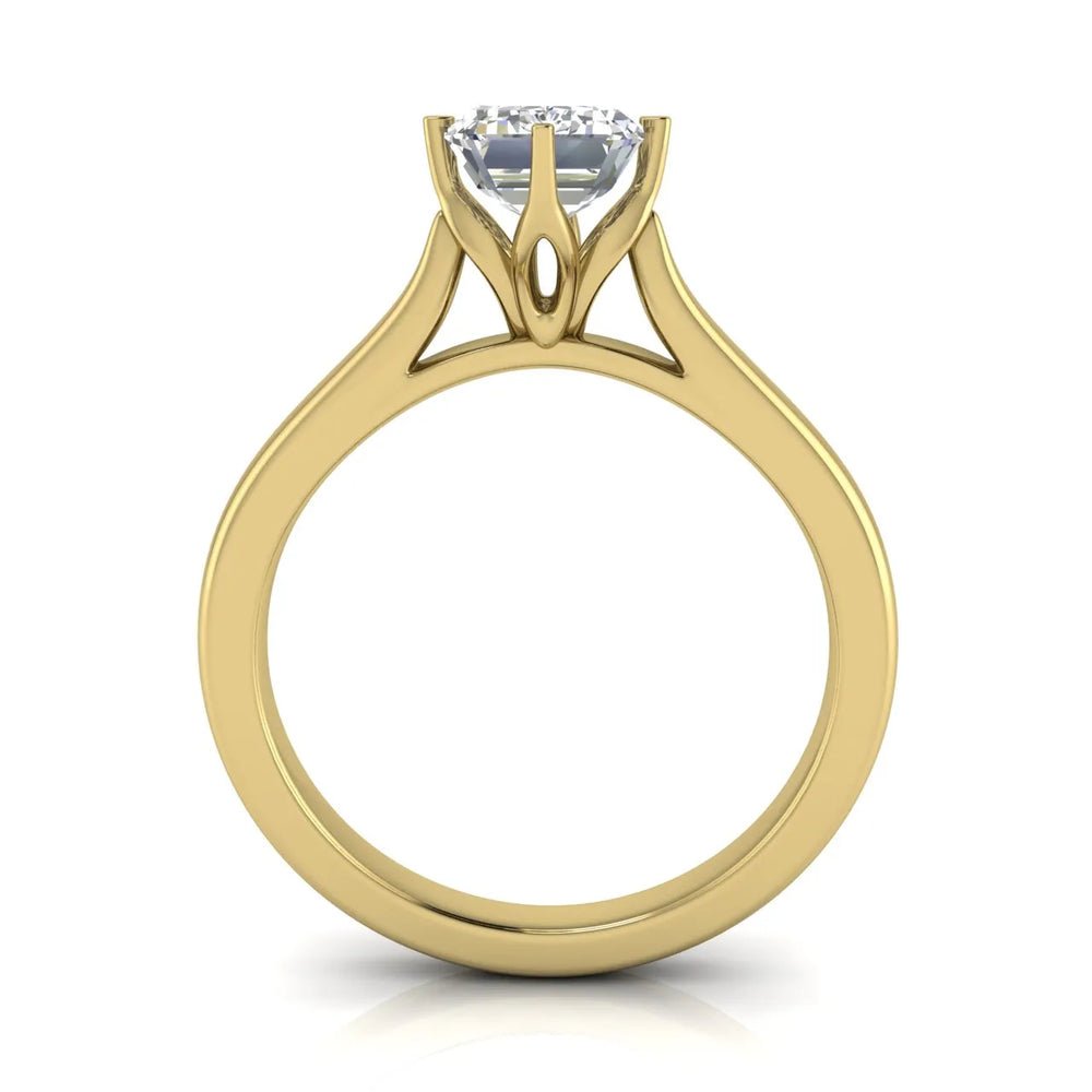 Classic Solitaire Engagement Ring with Refined Setting