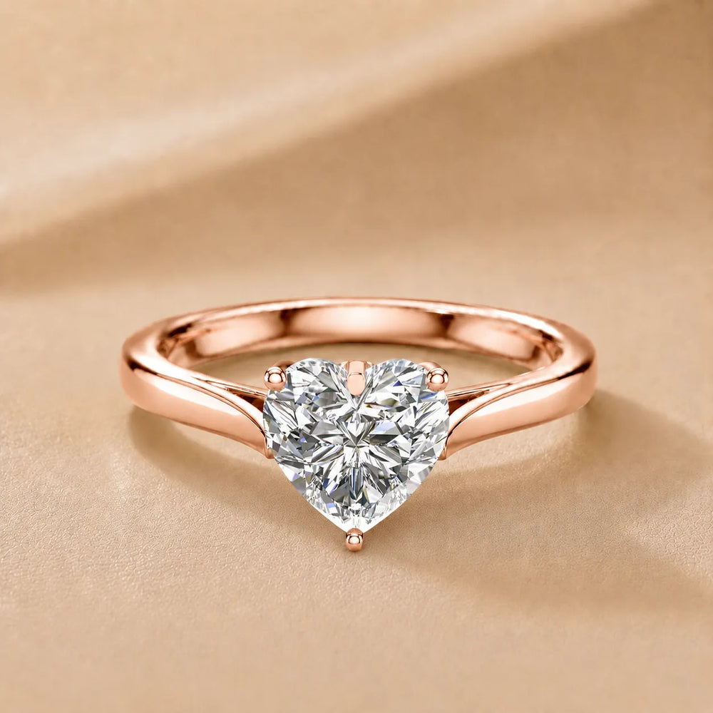Classic Solitaire Engagement Ring with Refined Setting