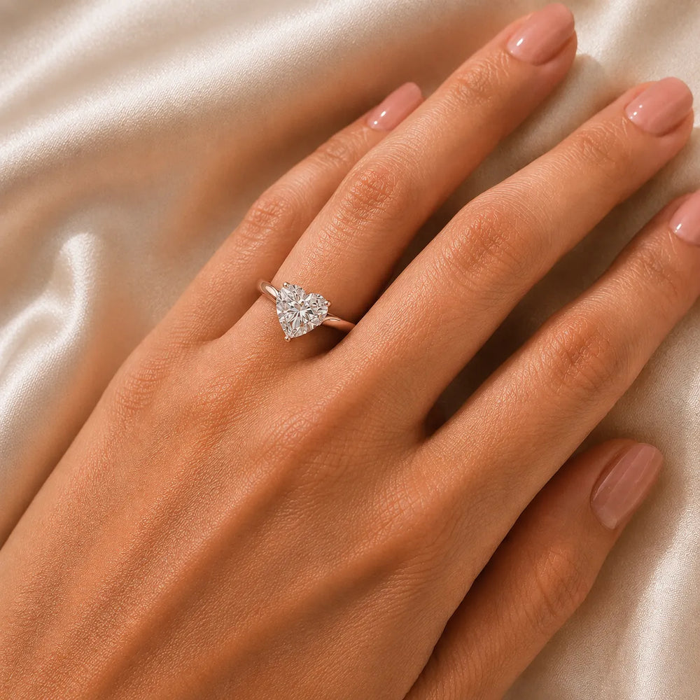 Classic Solitaire Engagement Ring with Refined Setting
