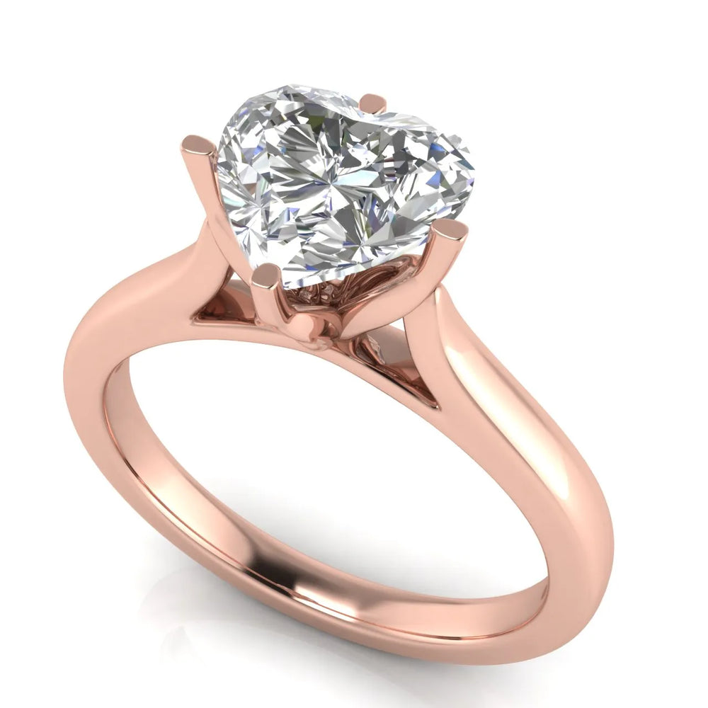 Classic Solitaire Engagement Ring with Refined Setting