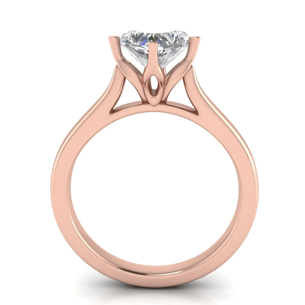 Classic Solitaire Engagement Ring with Refined Setting