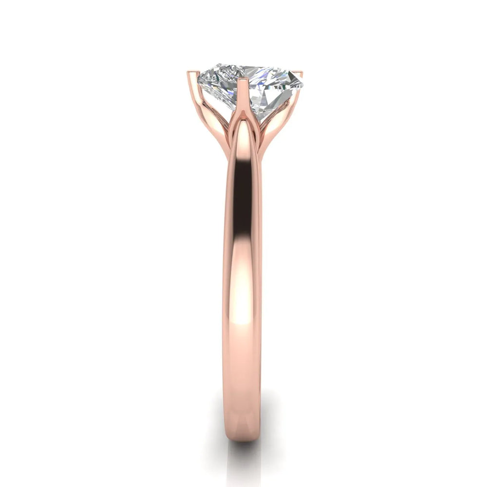 Classic Solitaire Engagement Ring with Refined Setting