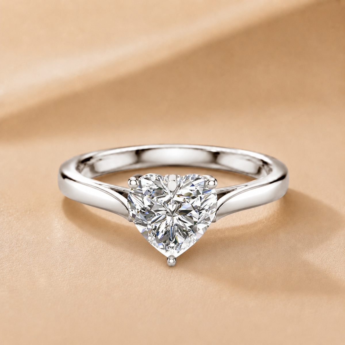 Classic Solitaire Engagement Ring with Refined Setting