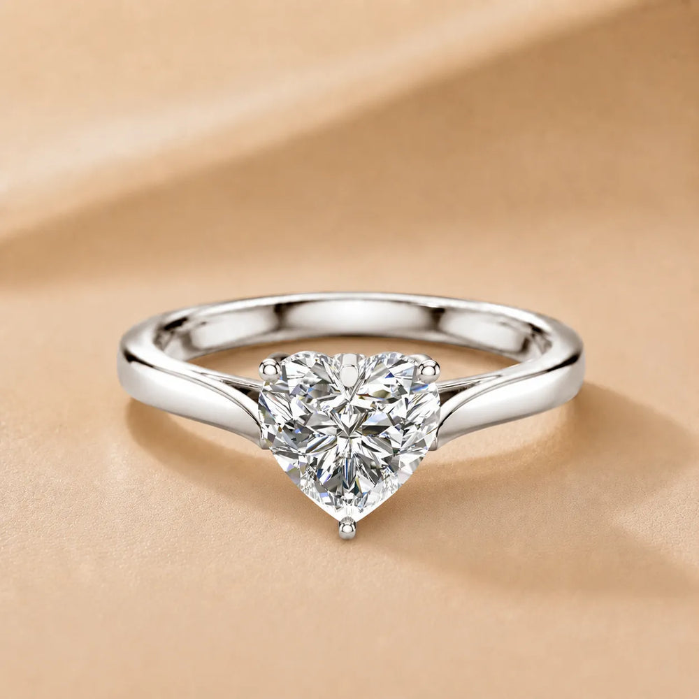 Classic Solitaire Engagement Ring with Refined Setting