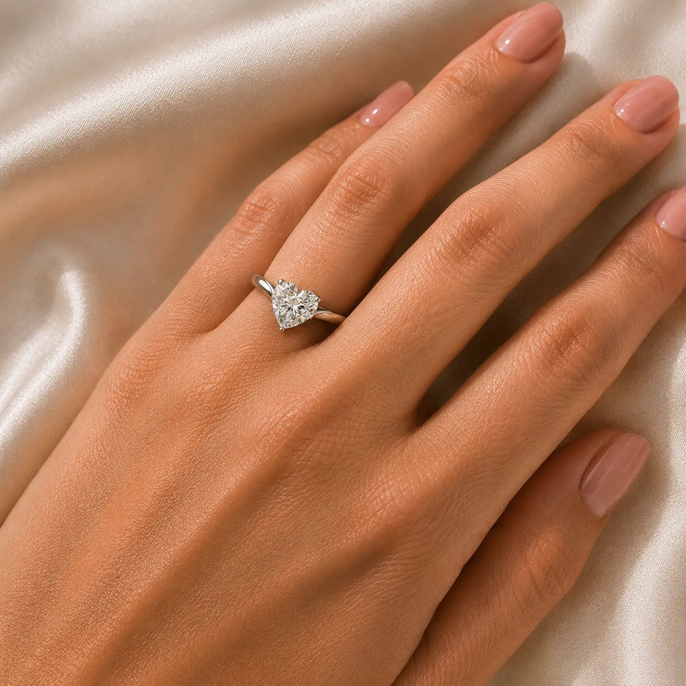Classic Solitaire Engagement Ring with Refined Setting