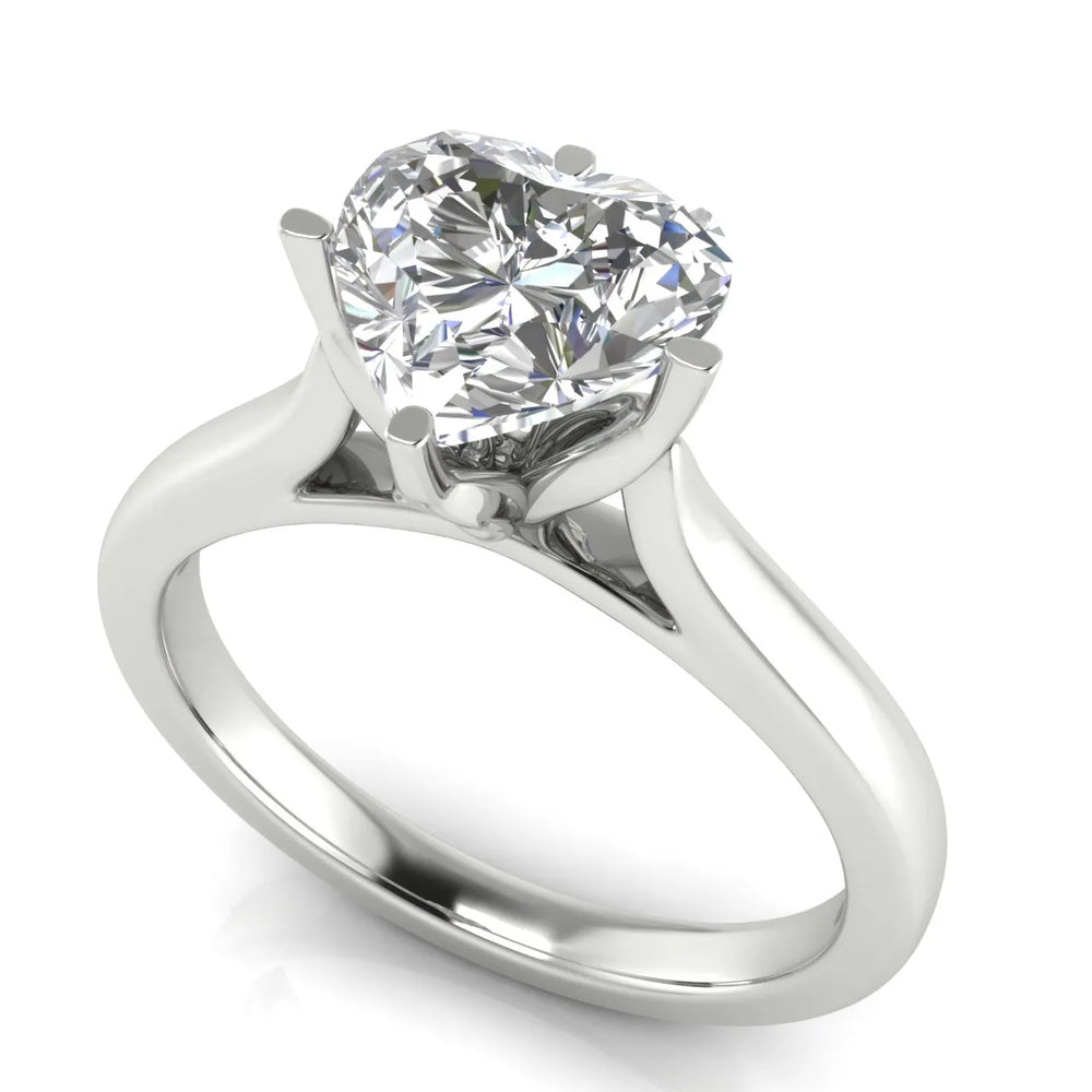 Classic Solitaire Engagement Ring with Refined Setting