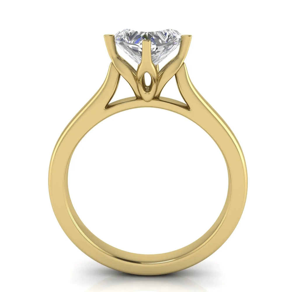 Classic Solitaire Engagement Ring with Refined Setting