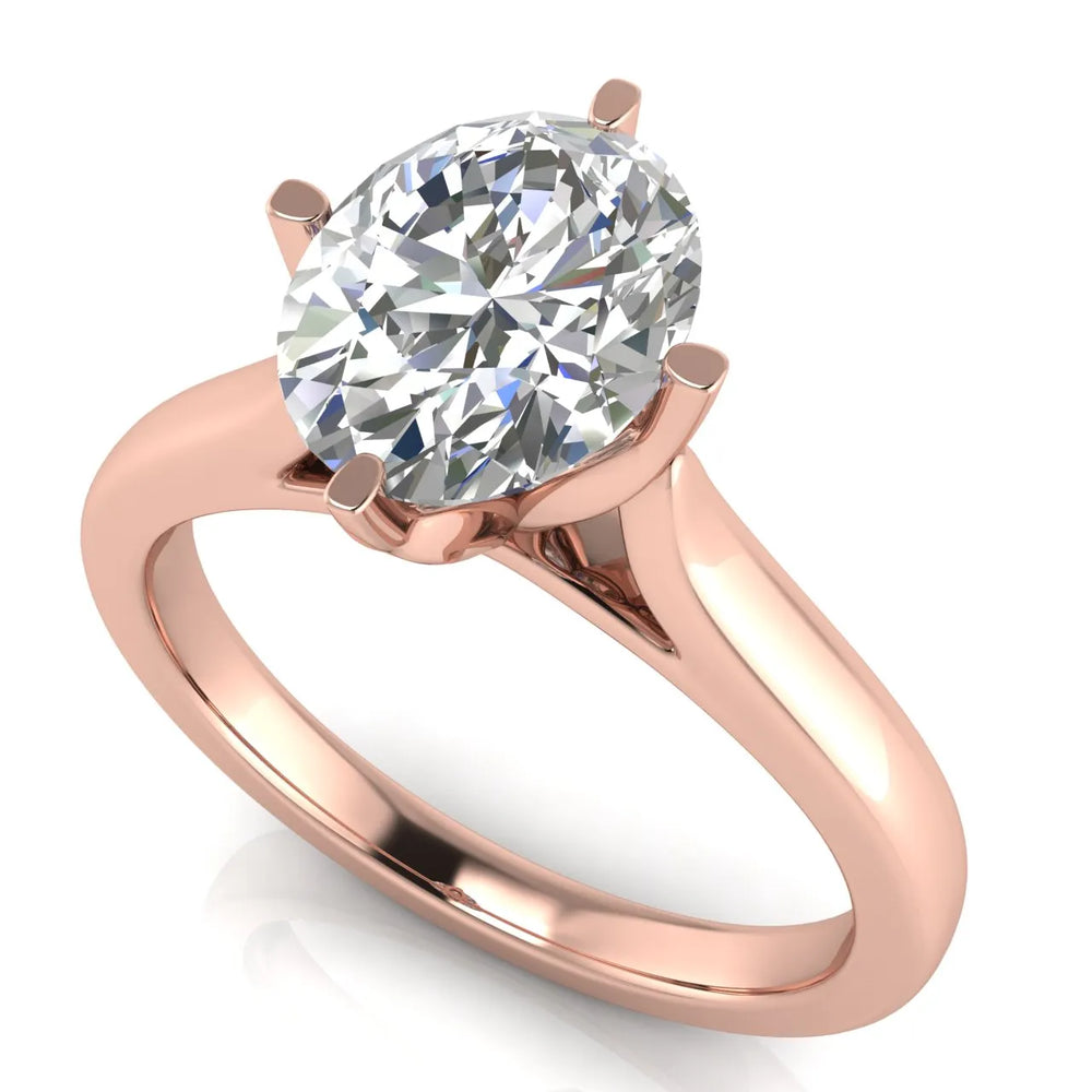 Classic Solitaire Engagement Ring with Refined Setting