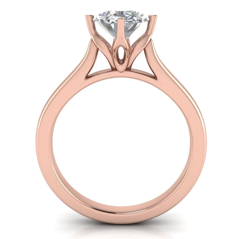 Classic Solitaire Engagement Ring with Refined Setting