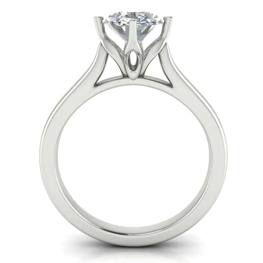 Classic Solitaire Engagement Ring with Refined Setting
