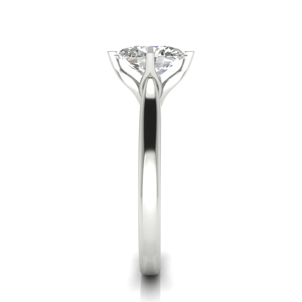 Classic Solitaire Engagement Ring with Refined Setting