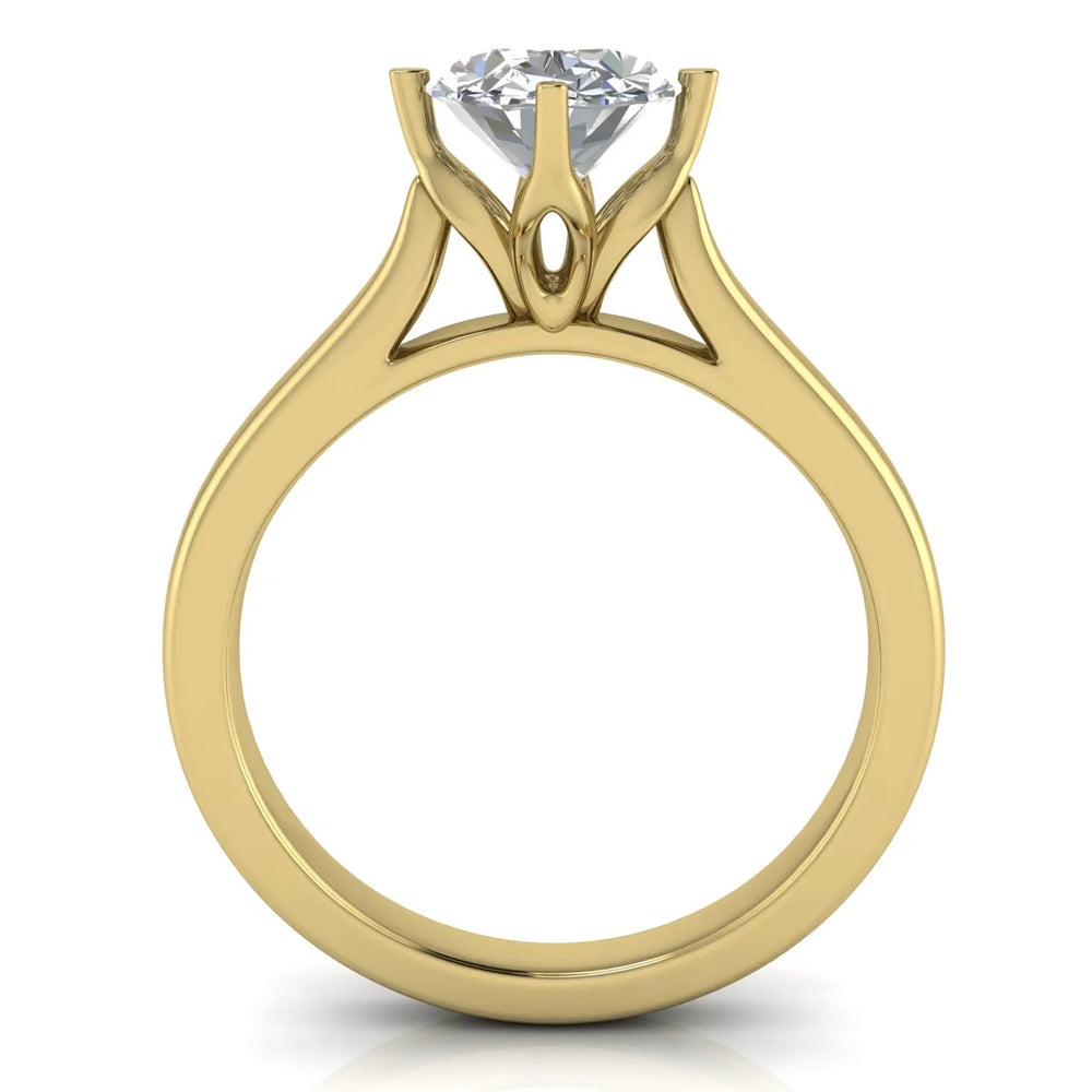 Classic Solitaire Engagement Ring with Refined Setting