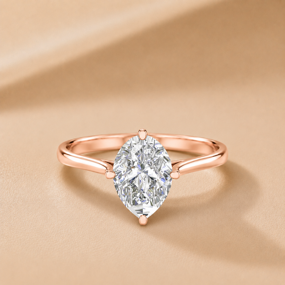 Classic Solitaire Engagement Ring with Refined Setting