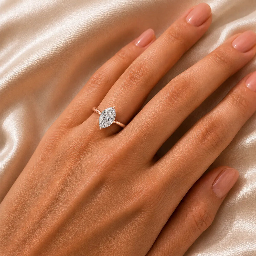 Classic Solitaire Engagement Ring with Refined Setting