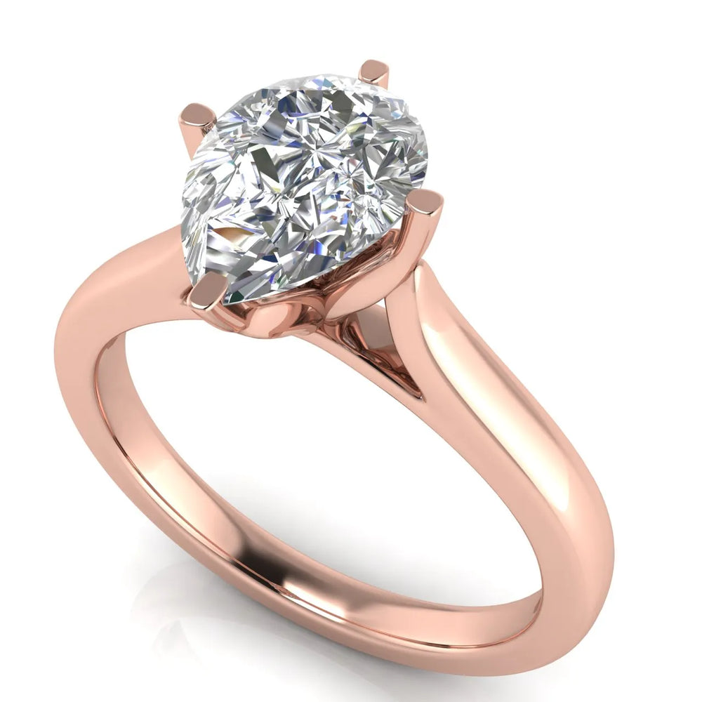Classic Solitaire Engagement Ring with Refined Setting