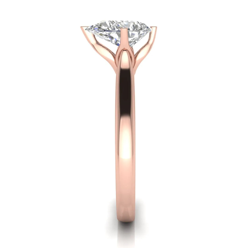Classic Solitaire Engagement Ring with Refined Setting