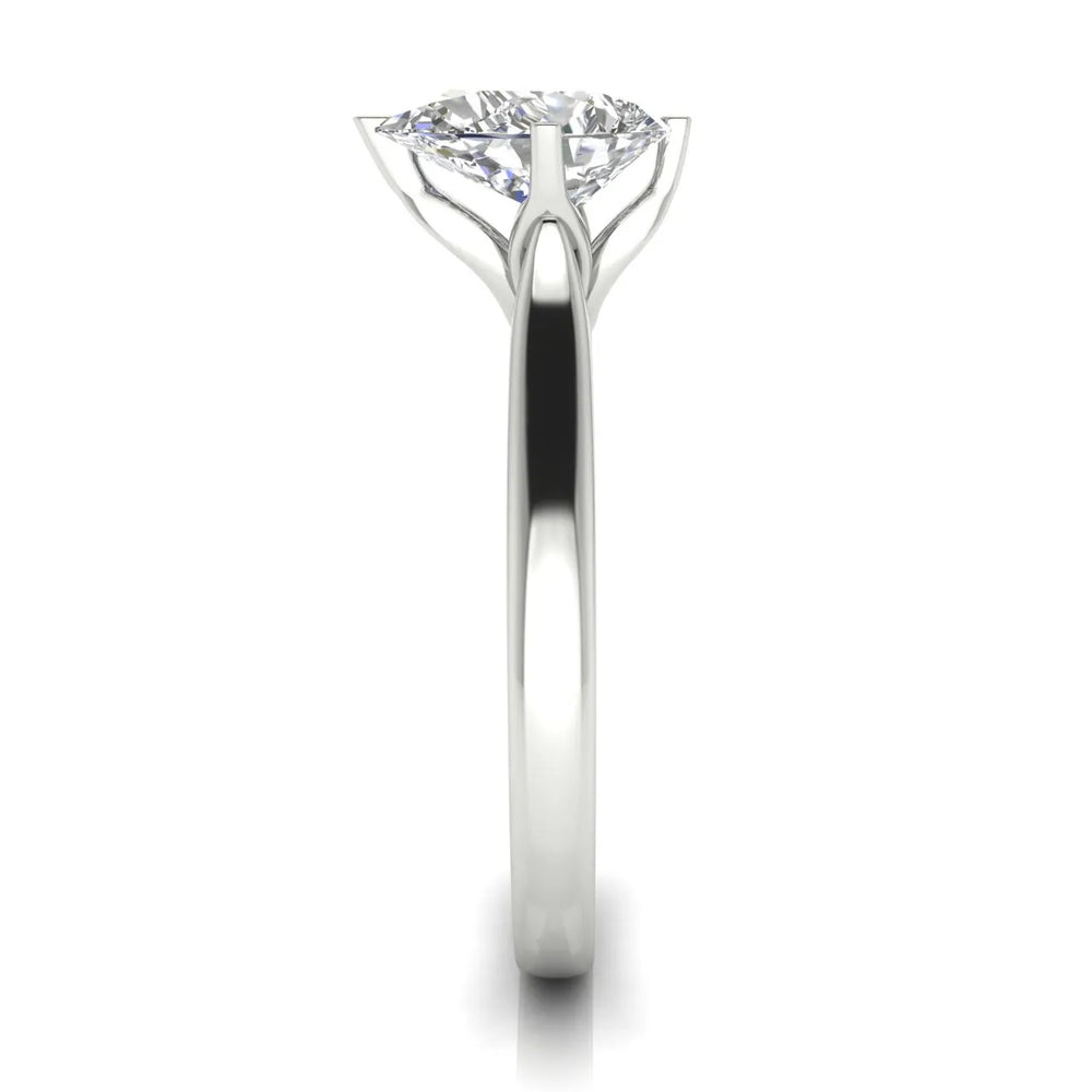 Classic Solitaire Engagement Ring with Refined Setting