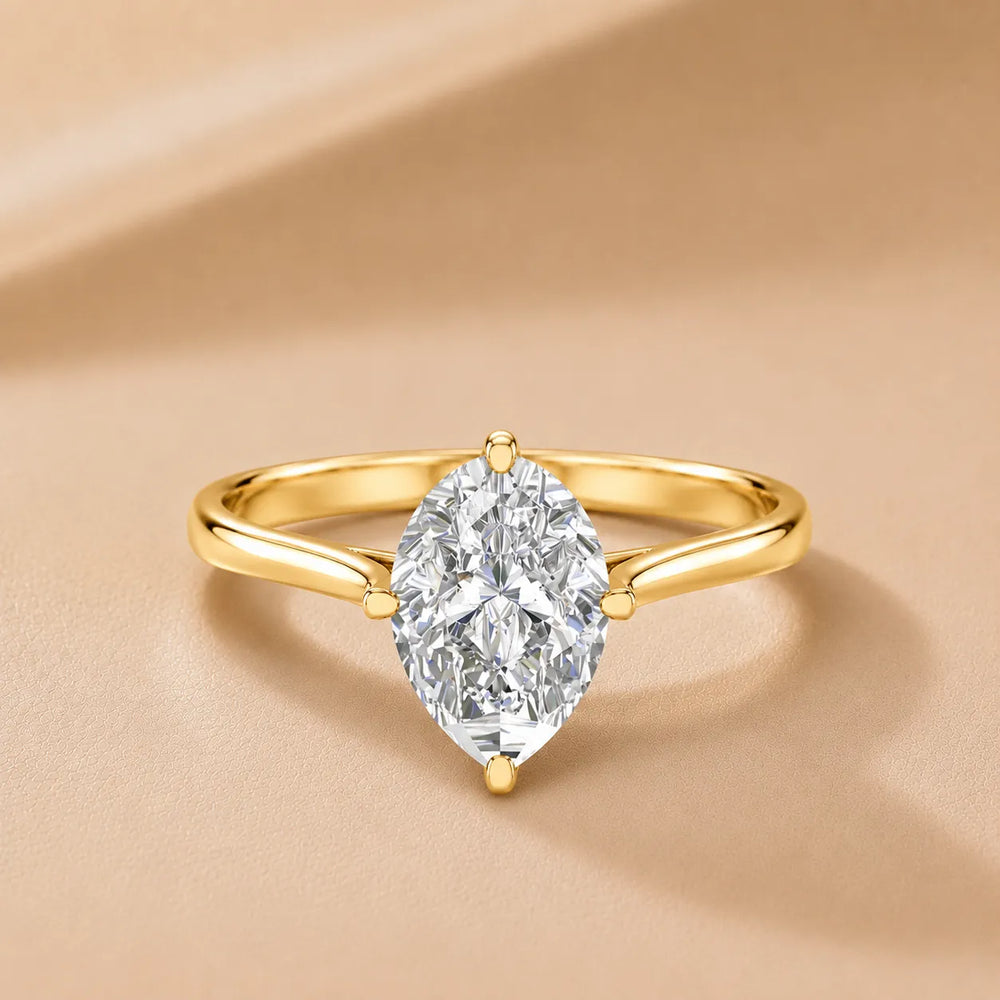 Classic Solitaire Engagement Ring with Refined Setting
