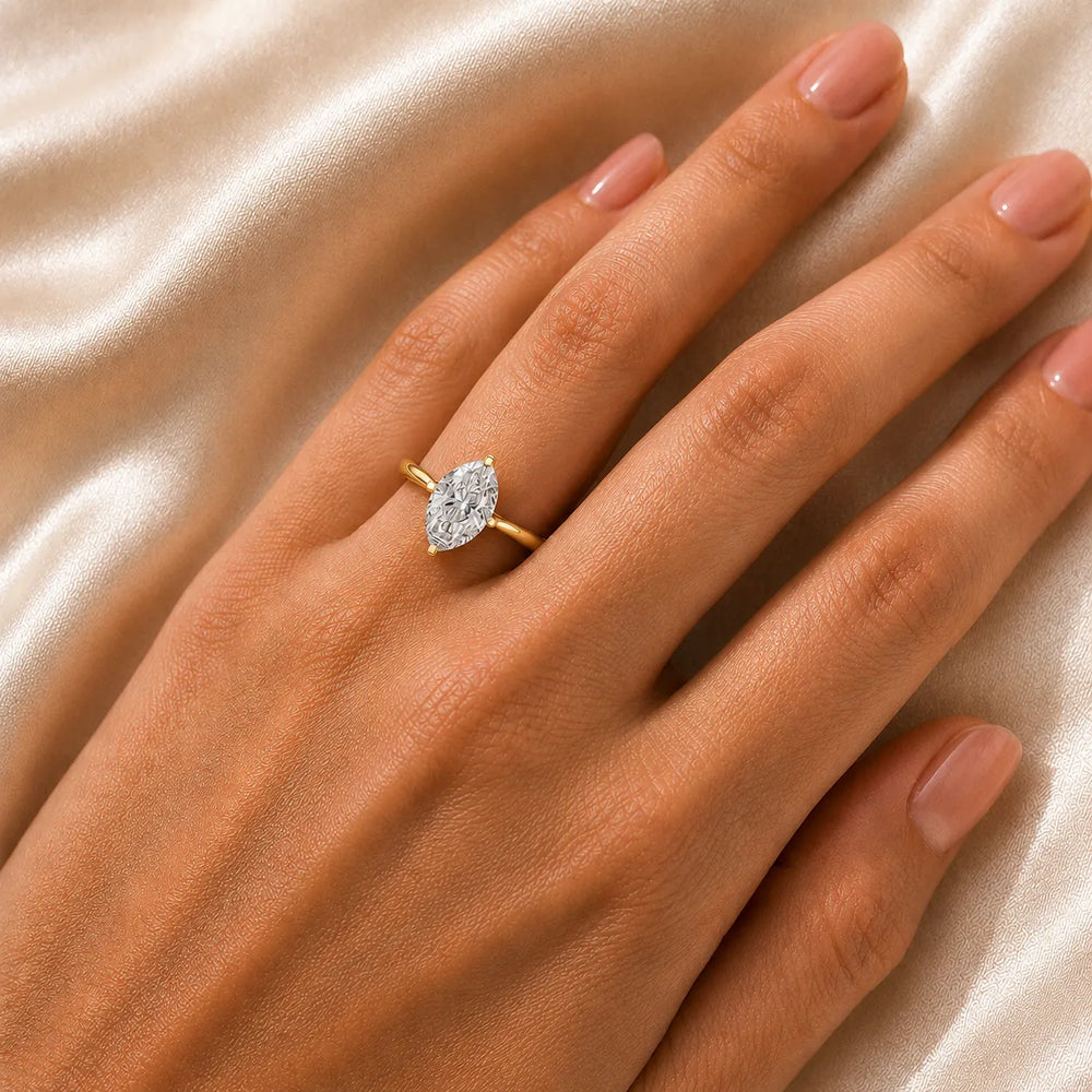 Classic Solitaire Engagement Ring with Refined Setting