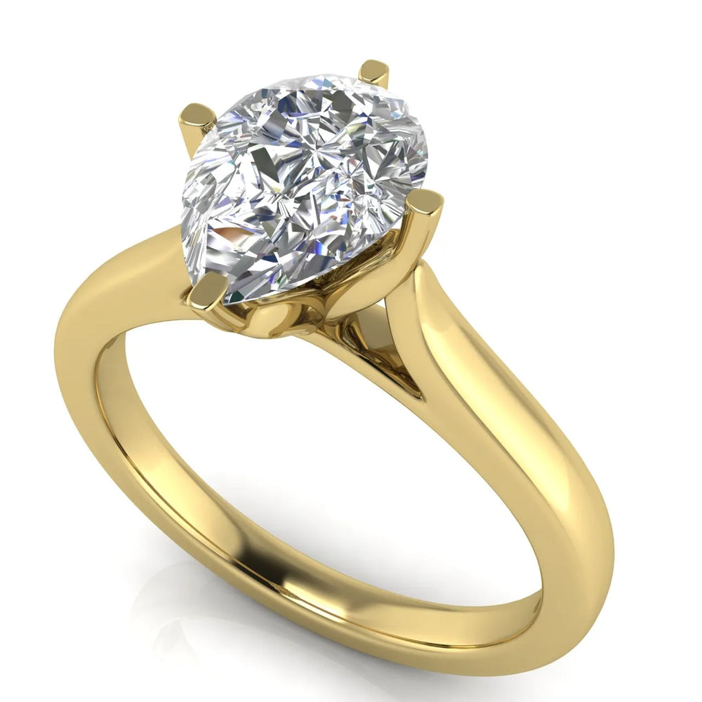 Classic Solitaire Engagement Ring with Refined Setting