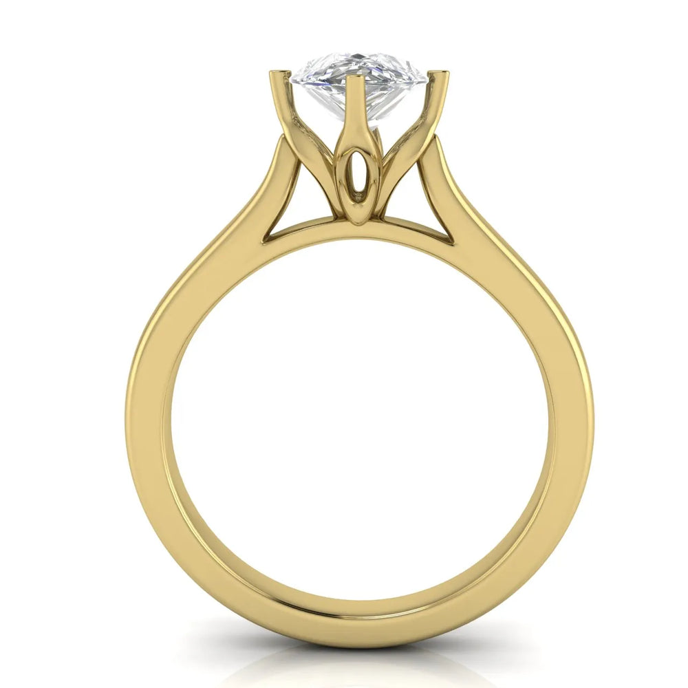 Classic Solitaire Engagement Ring with Refined Setting