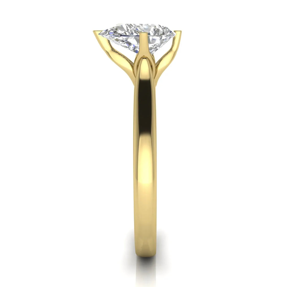 Classic Solitaire Engagement Ring with Refined Setting
