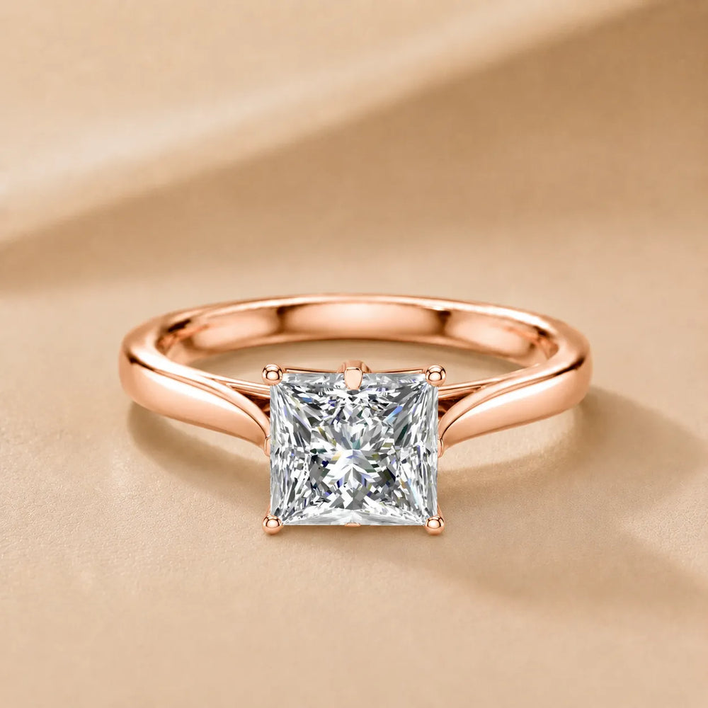 Classic Solitaire Engagement Ring with Refined Setting