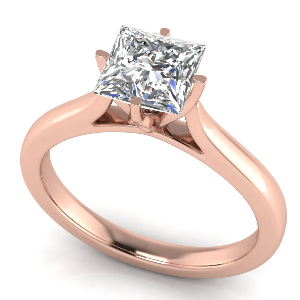 Classic Solitaire Engagement Ring with Refined Setting