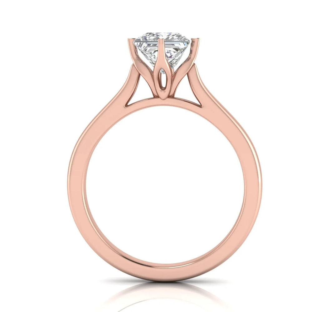 Classic Solitaire Engagement Ring with Refined Setting