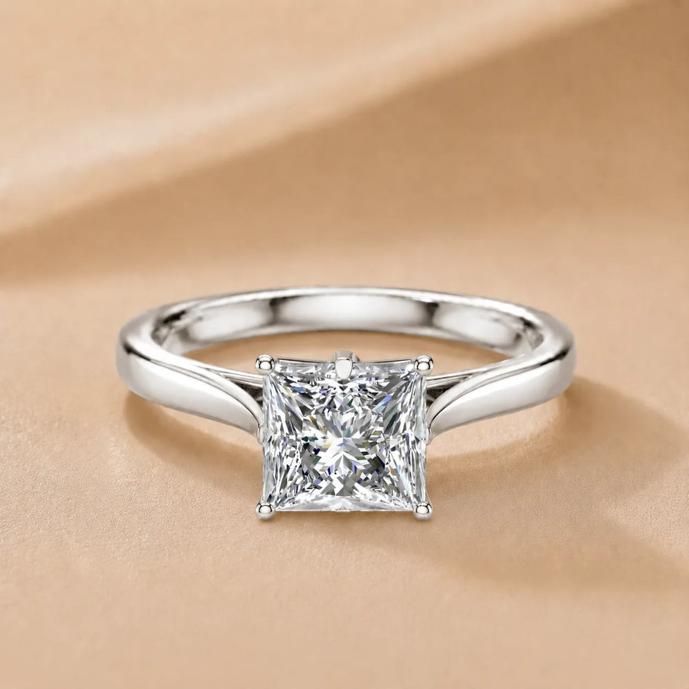 Classic Solitaire Engagement Ring with Refined Setting