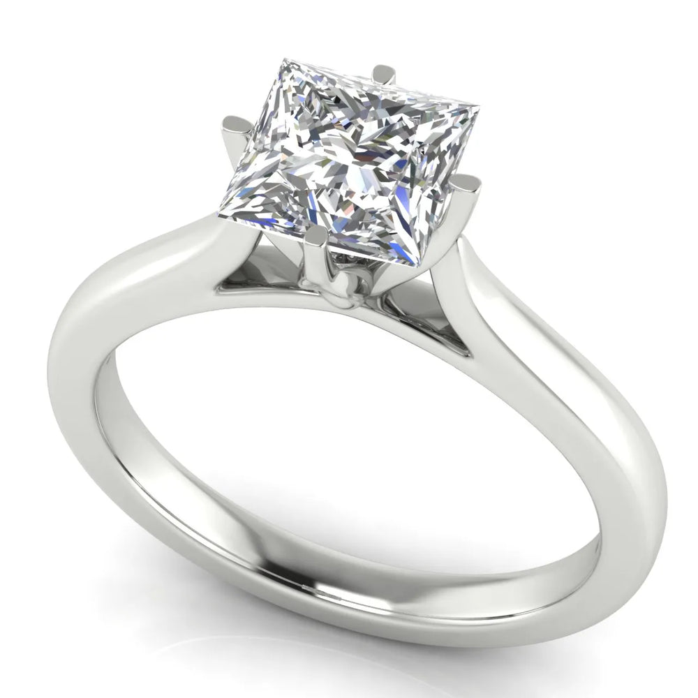 Classic Solitaire Engagement Ring with Refined Setting