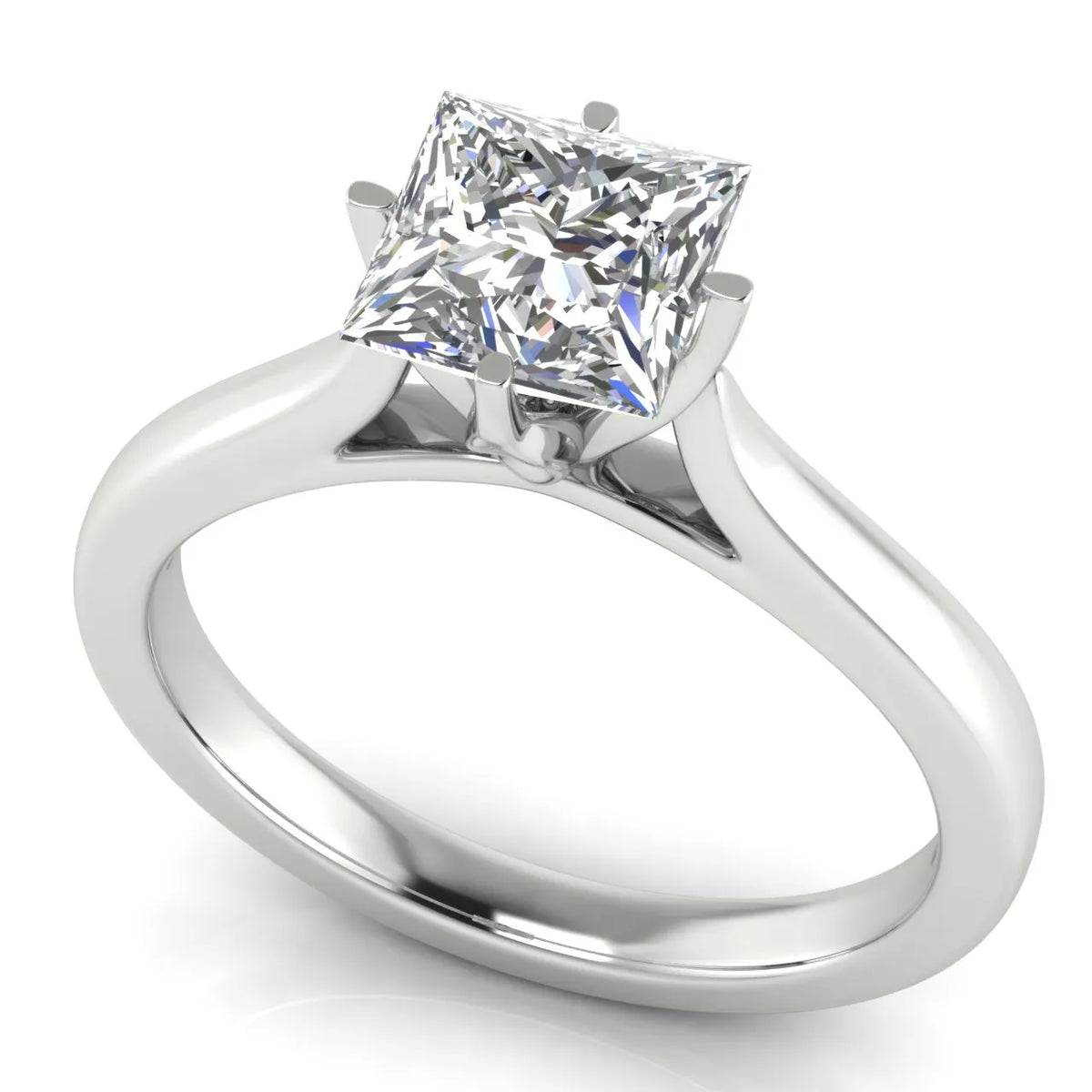 Classic Solitaire Engagement Ring with Refined Setting