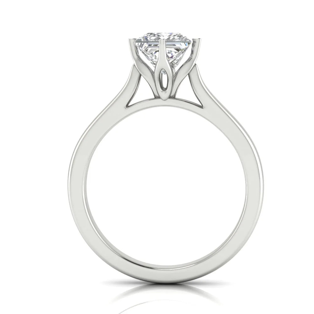 Classic Solitaire Engagement Ring with Refined Setting