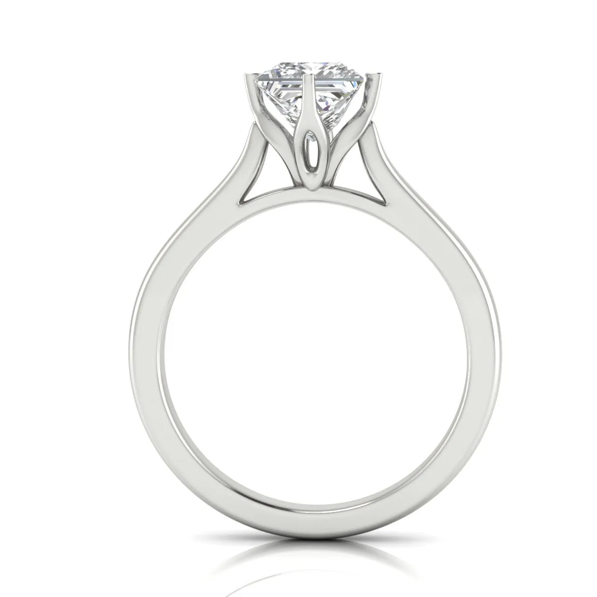 Classic Solitaire Engagement Ring with Refined Setting