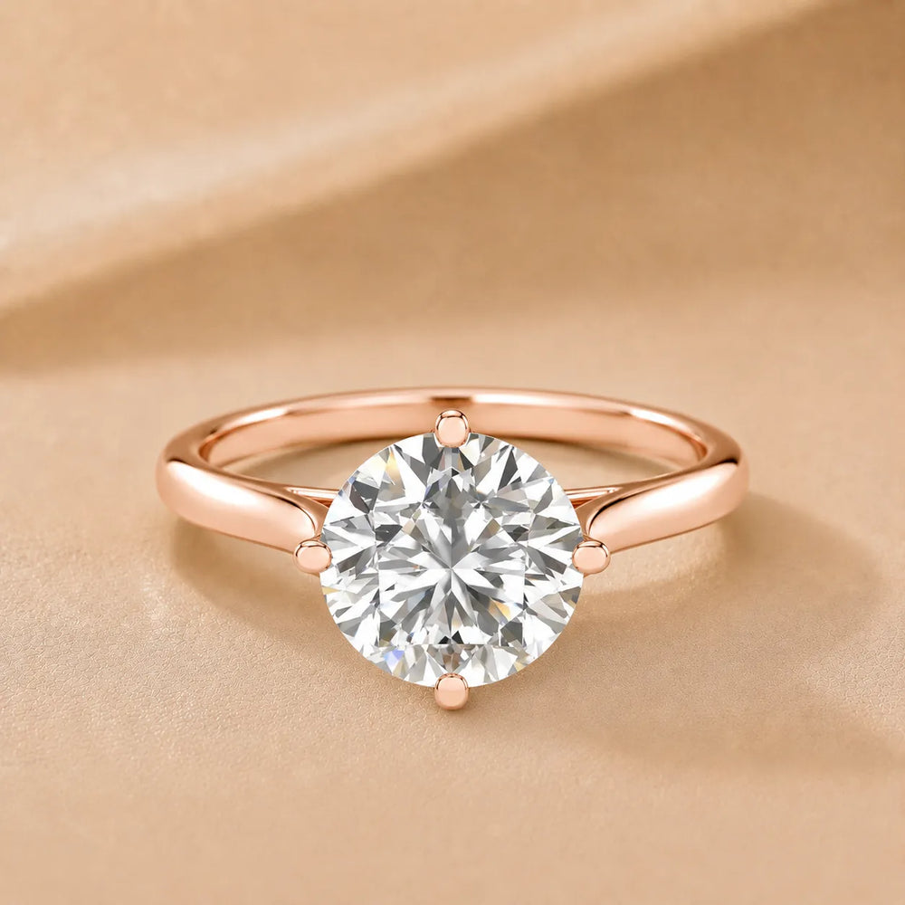 Classic Solitaire Engagement Ring with Refined Setting