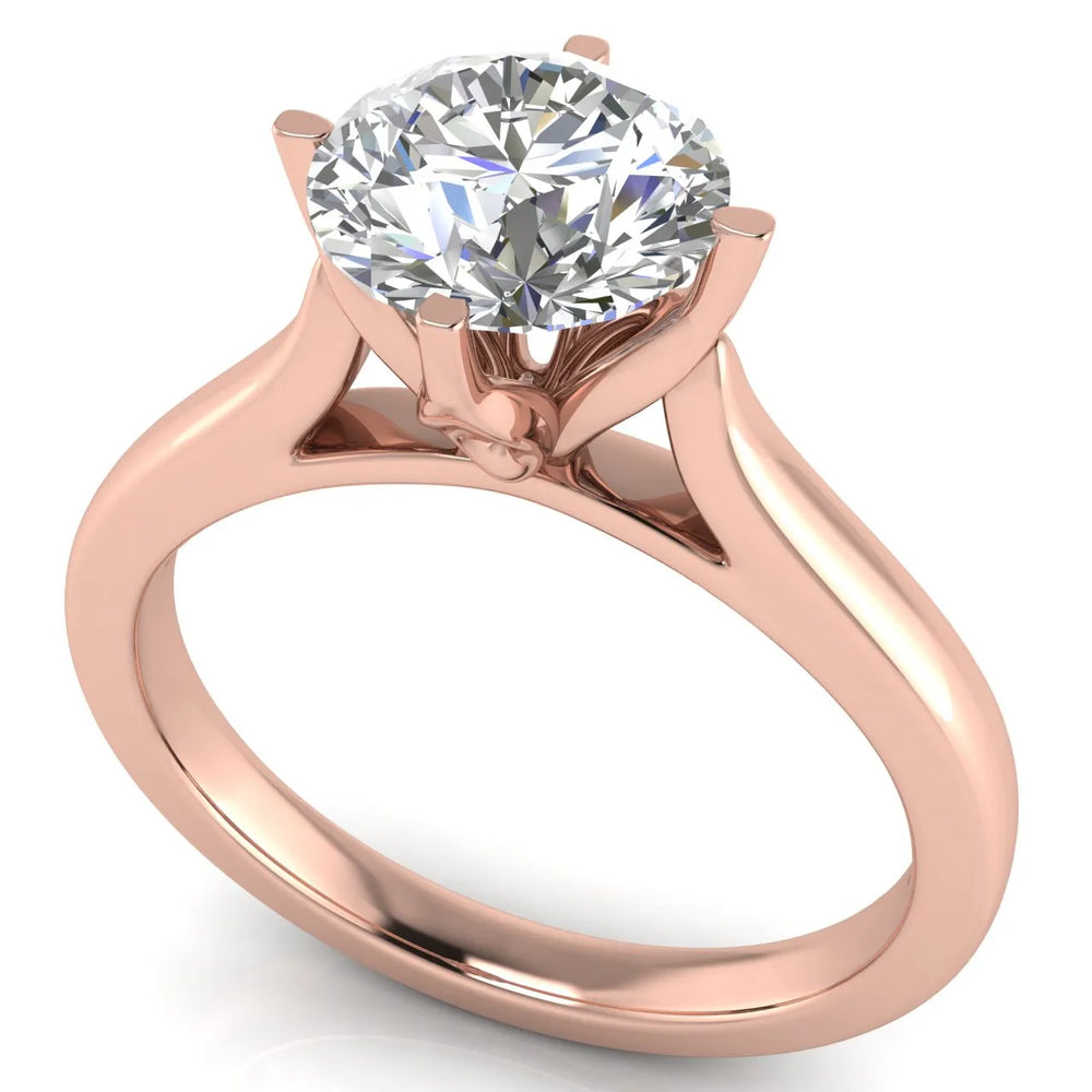 Classic Solitaire Engagement Ring with Refined Setting
