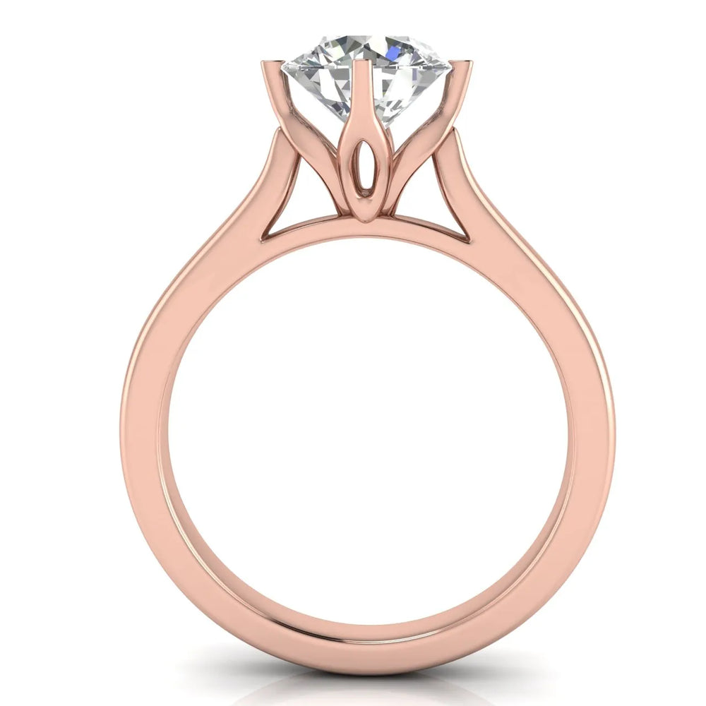Classic Solitaire Engagement Ring with Refined Setting