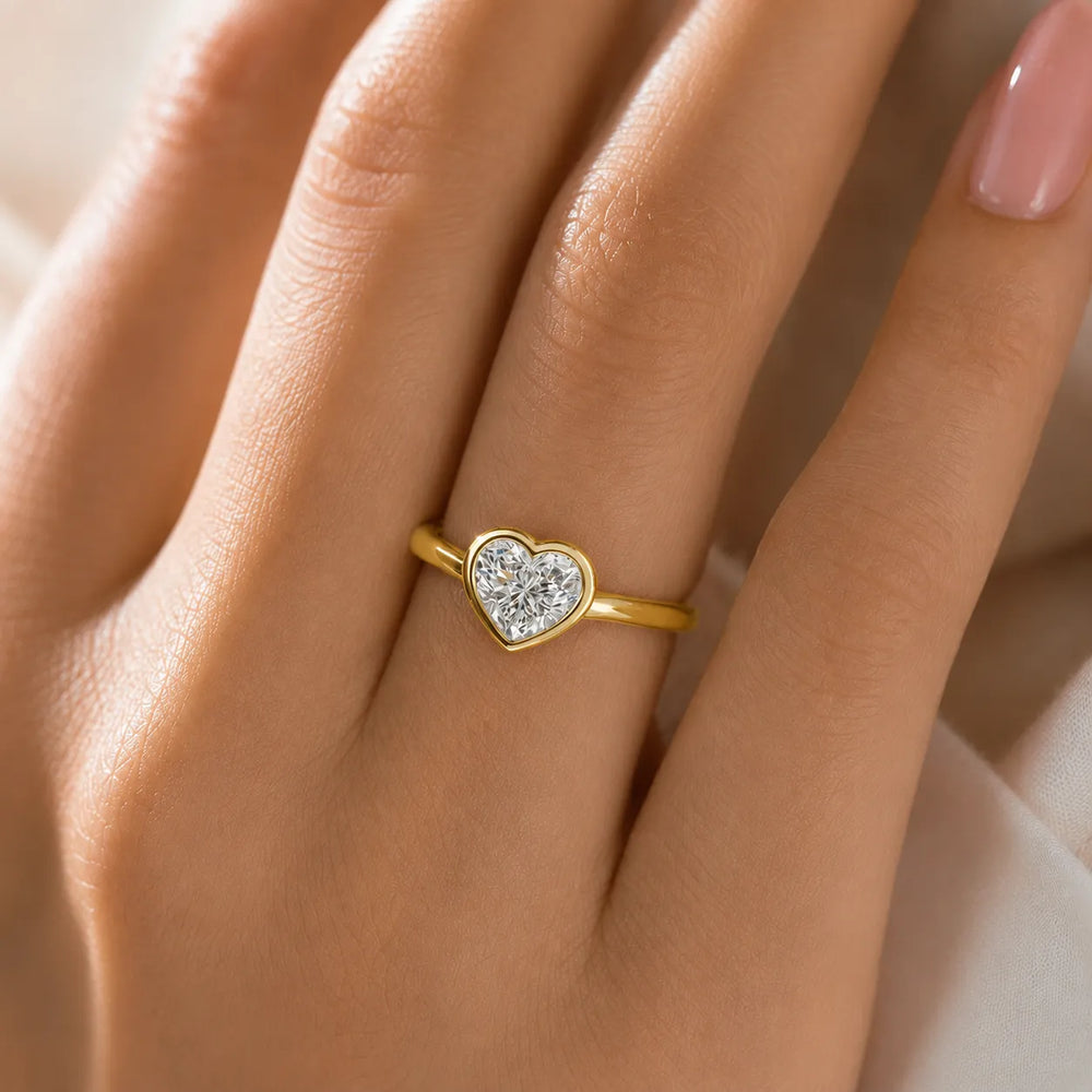 Romantic Halo Solitaire Ring