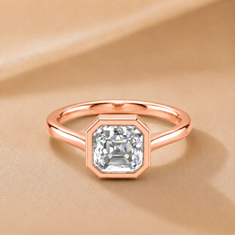 Romantic Halo Solitaire Ring