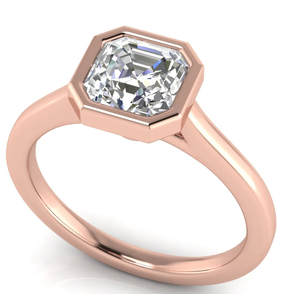 Romantic Halo Solitaire Ring