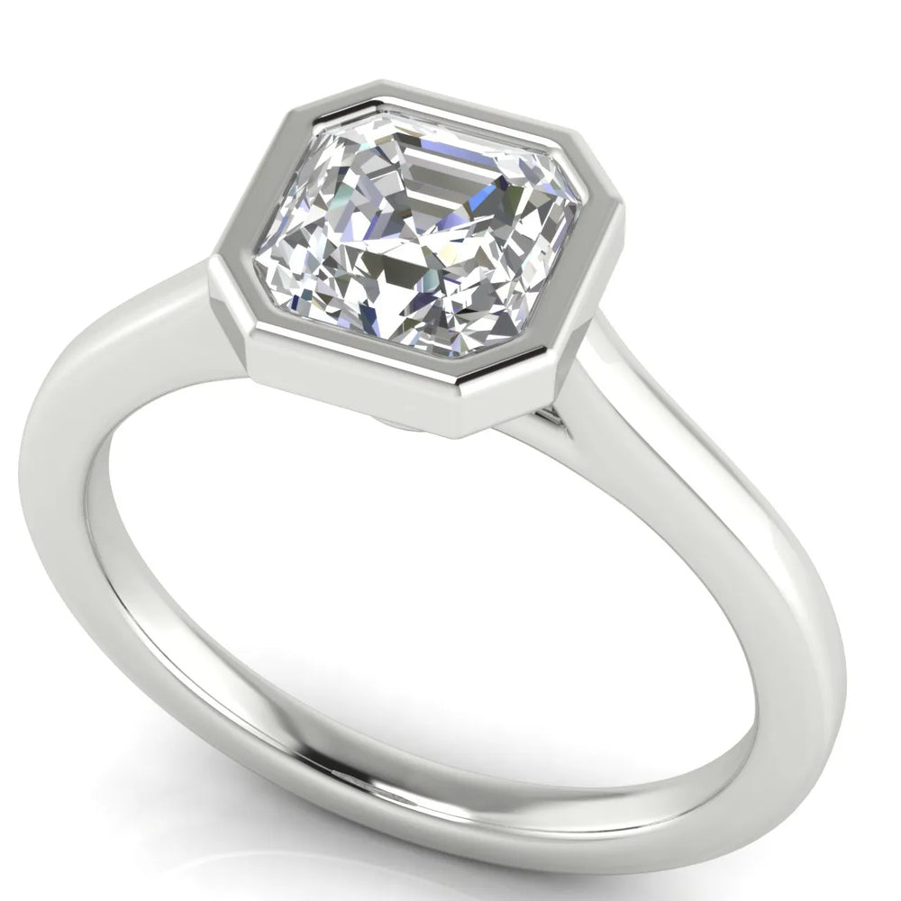 Romantic Halo Solitaire Ring