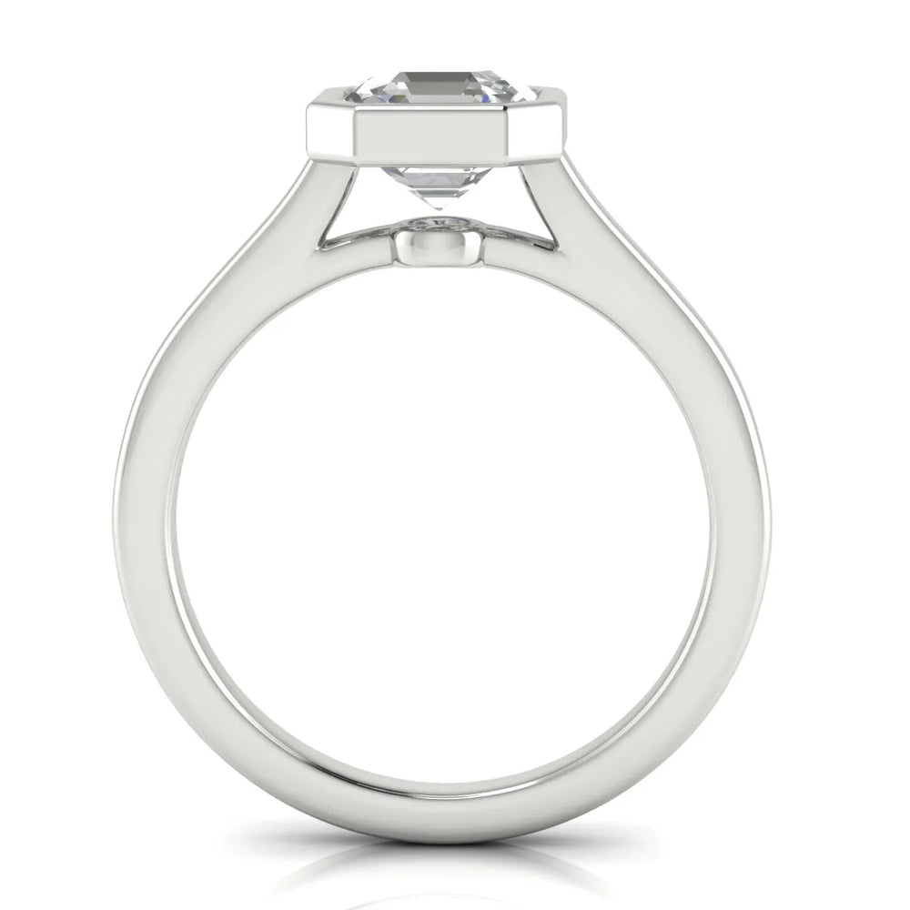 Romantic Halo Solitaire Ring