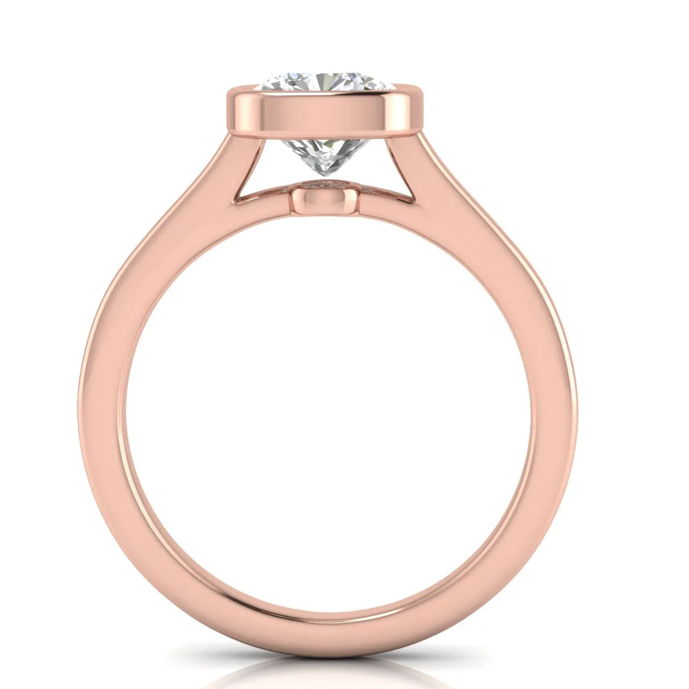 Romantic Halo Solitaire Ring