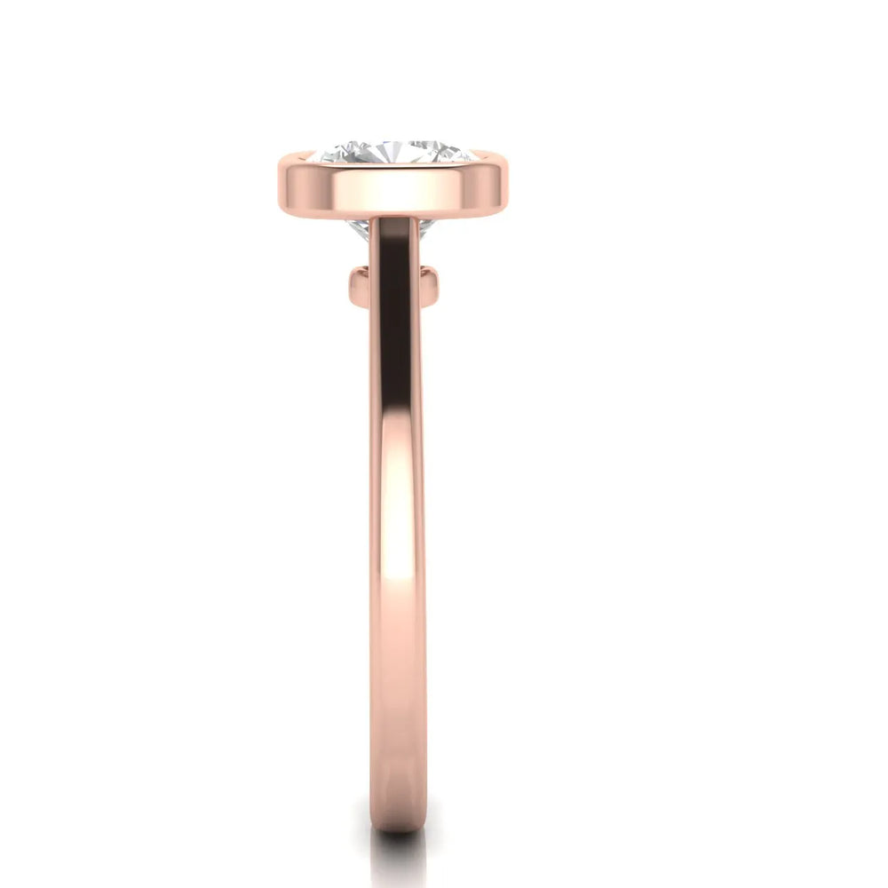 Romantic Halo Solitaire Ring
