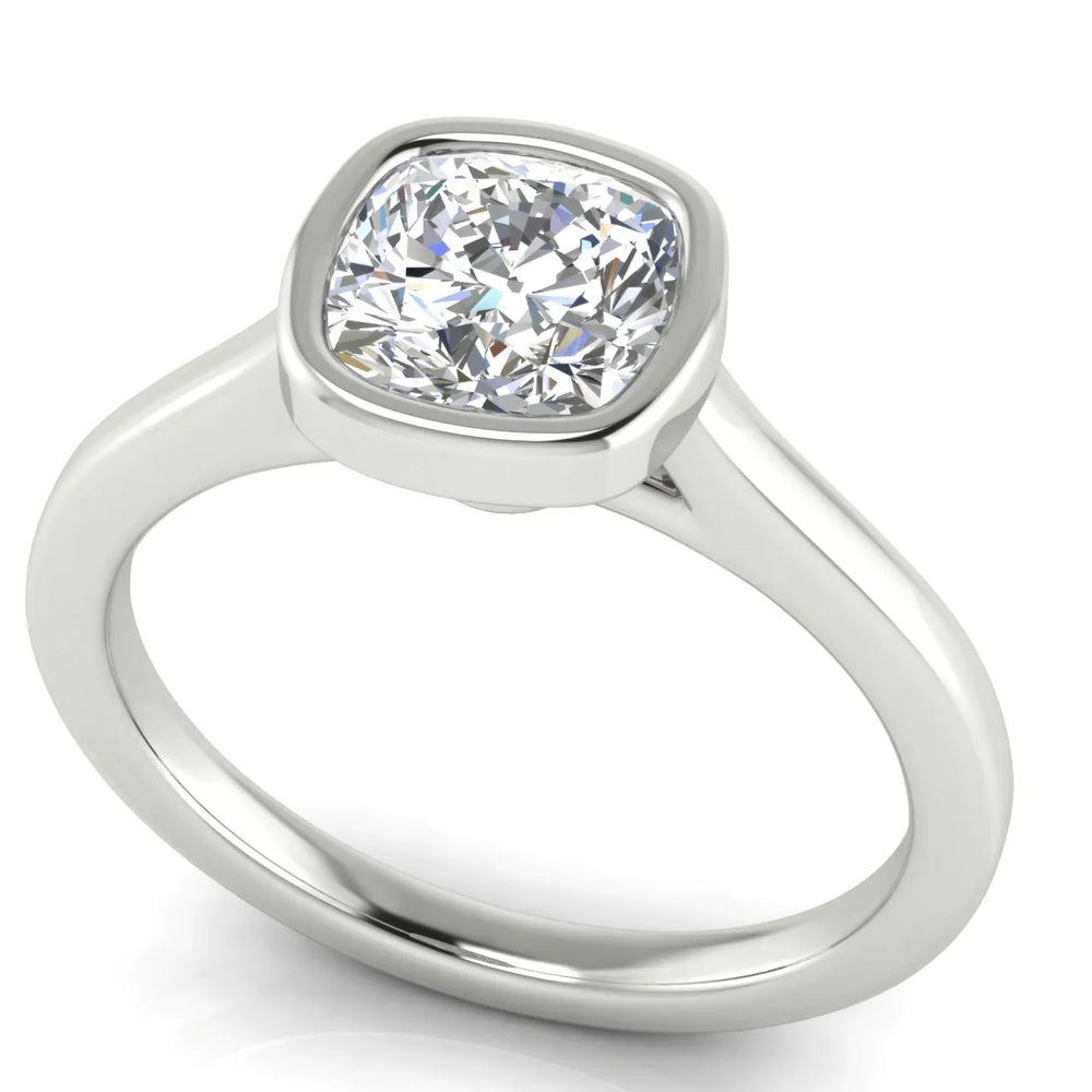 Romantic Halo Solitaire Ring