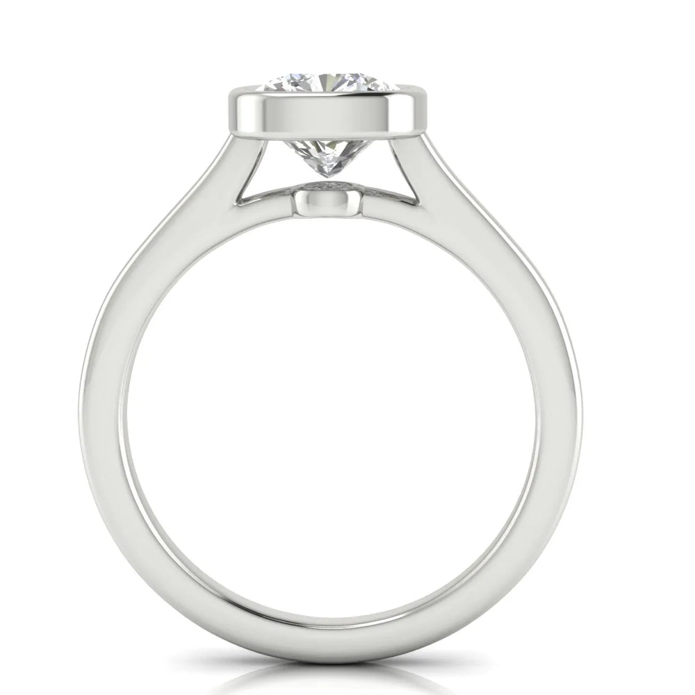 Romantic Halo Solitaire Ring