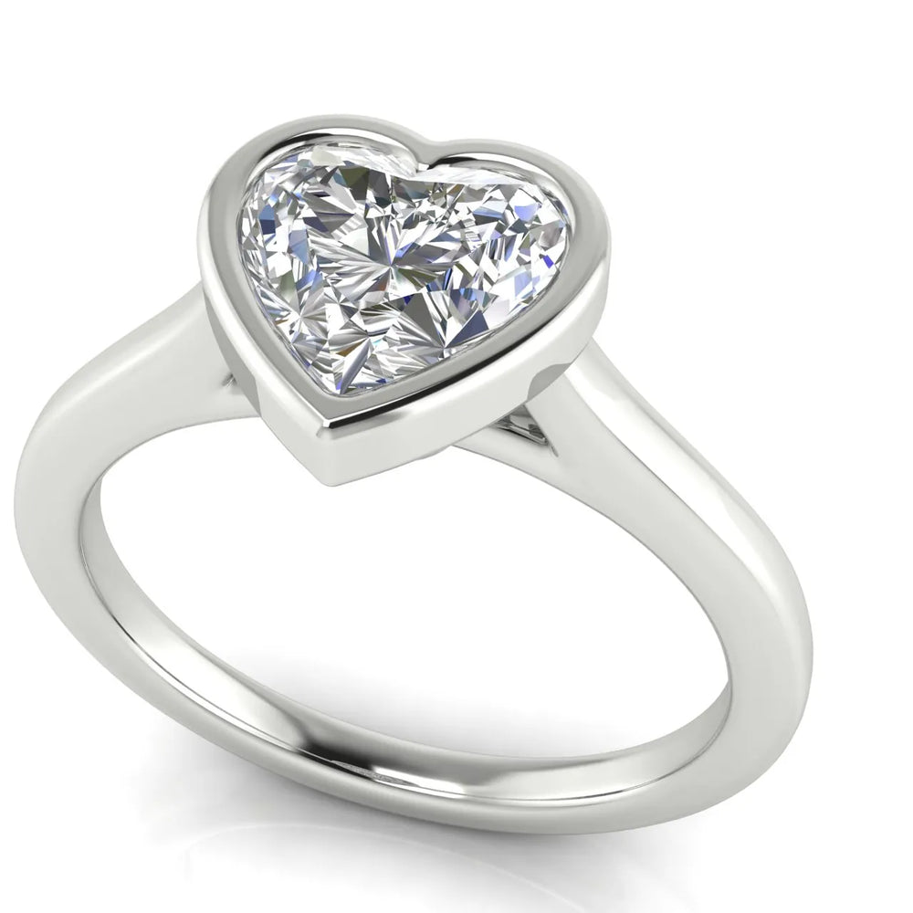Romantic Halo Solitaire Ring