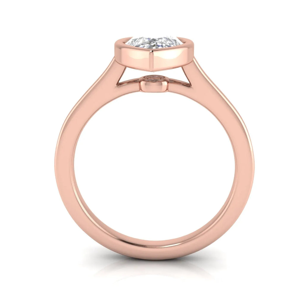 Romantic Halo Solitaire Ring